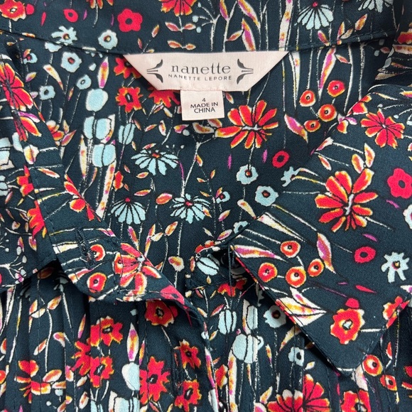 Nanette Lepore Red and Blue Floral Maxi Dress - Picture 5 of 5